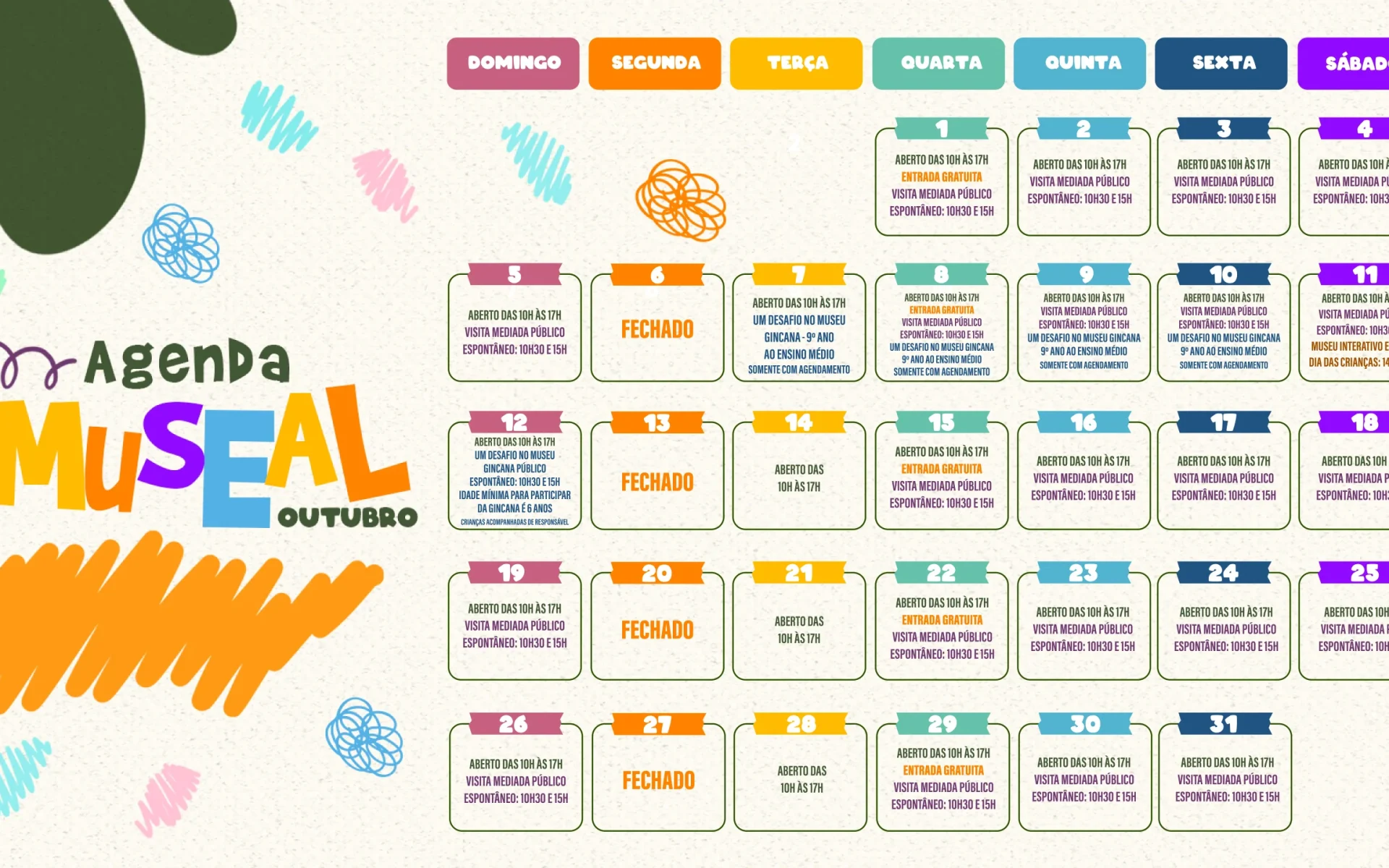Agenda MPHC - Outubro